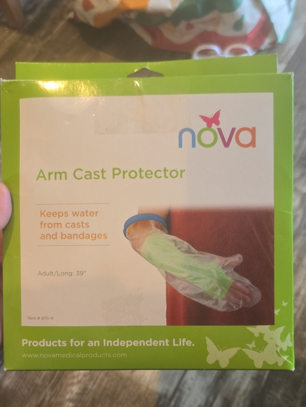 Nova Green Arm Cast Protector - Waterproof Sleeve